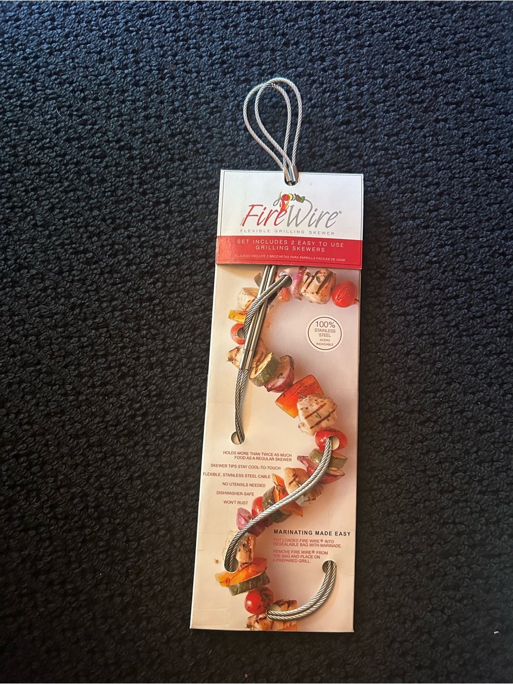 FireWire Flexible Grilling Skewers - Stainless Steel (Silver)